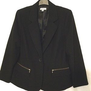 Susan Graver Size 14 Black Blazer (553)